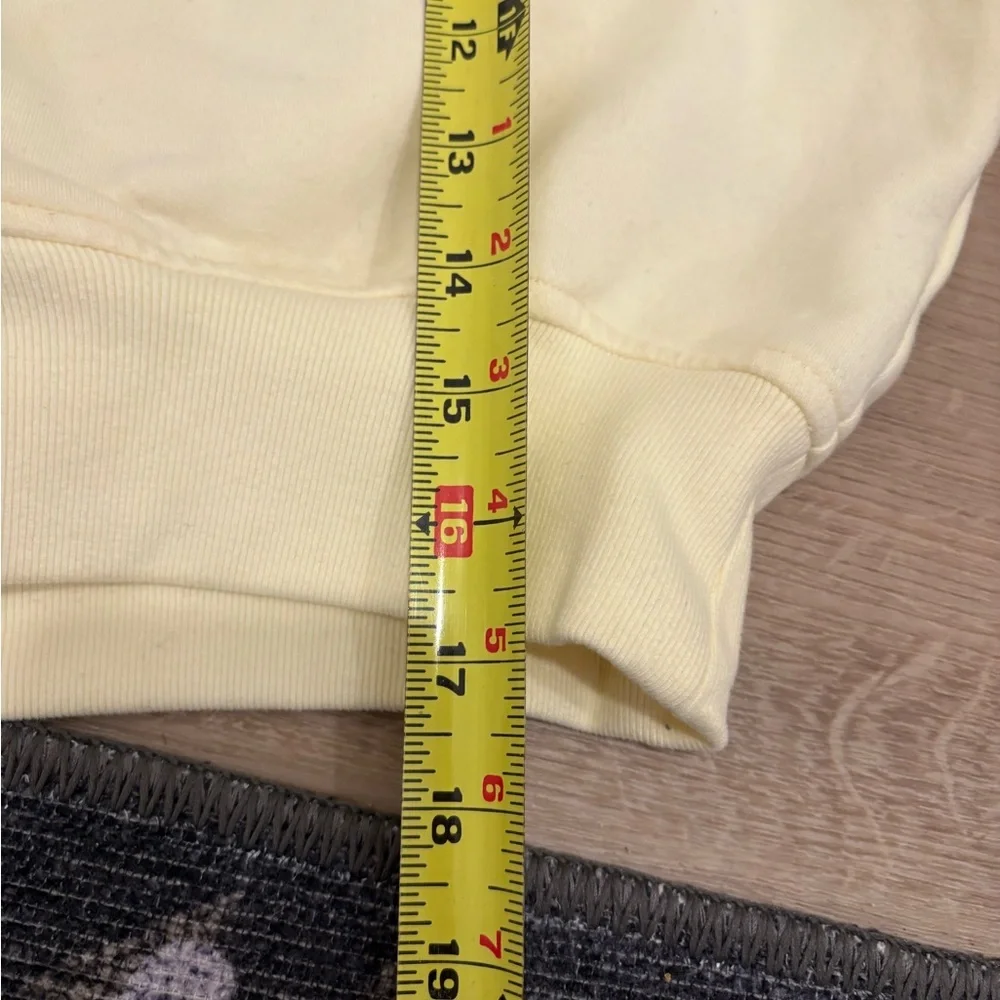 Athleta Yellow Forever Fleece Cropped Full Zip Size XXS - Picture 9 of 10